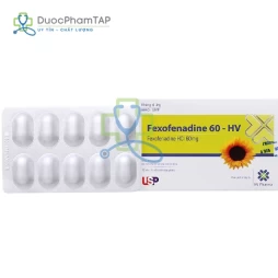 Fexofenadine 60-HV USP (vỉ) US Pharma