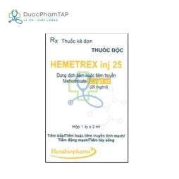 Hemetrex Inj 25 - Methotrexate Hera