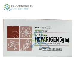 Heparigen 5g Inj - L-Ornithin - L-Aspartat 5g/10ml Dai Han
