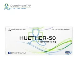 Huether 50 - Topiramat 50mg Davipharm