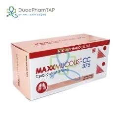Maxxmucous-CC 375 - Carbocistein 375mg Ampharco USA