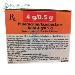 Piperacillin/Tazobactam Kabi 4g/0.5g (lọ) Fresenius Kabi
