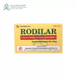 Rodilar - Dextromethorphan hydrobromid 15mg Mekophar