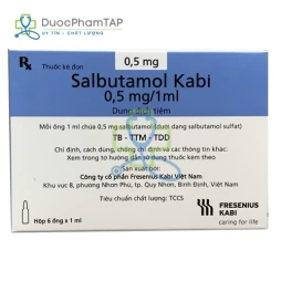 Salbutamol Kabi 0,5mg/1ml - Salbutamol Fresenius Kabi