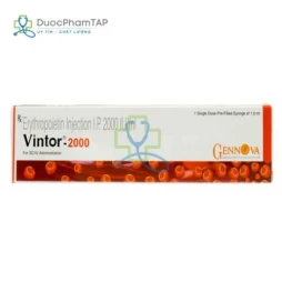 Vintor 2000 - Erythropoietin 2000IU/ml Gennova Bio